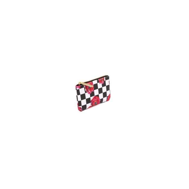 SELETTI Toiletpaper Porte-monnaie 15,5x9,5 - ROSES SUR ÉCHIQUIER