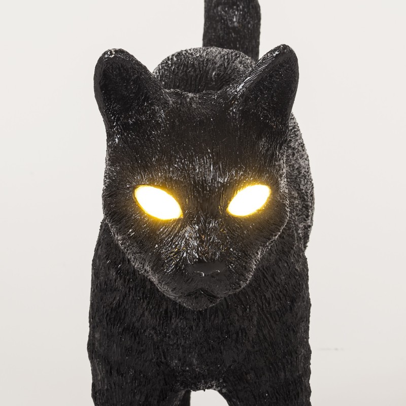 SELETTI The Jobby Chat Lampe Noire