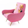 SELETTI Toiletpaper Fauteuil  - Rose - Rouges à lèvres