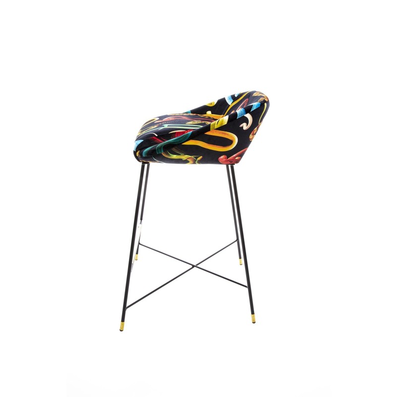 SELETTI Toiletpaper High Stool - Snakes