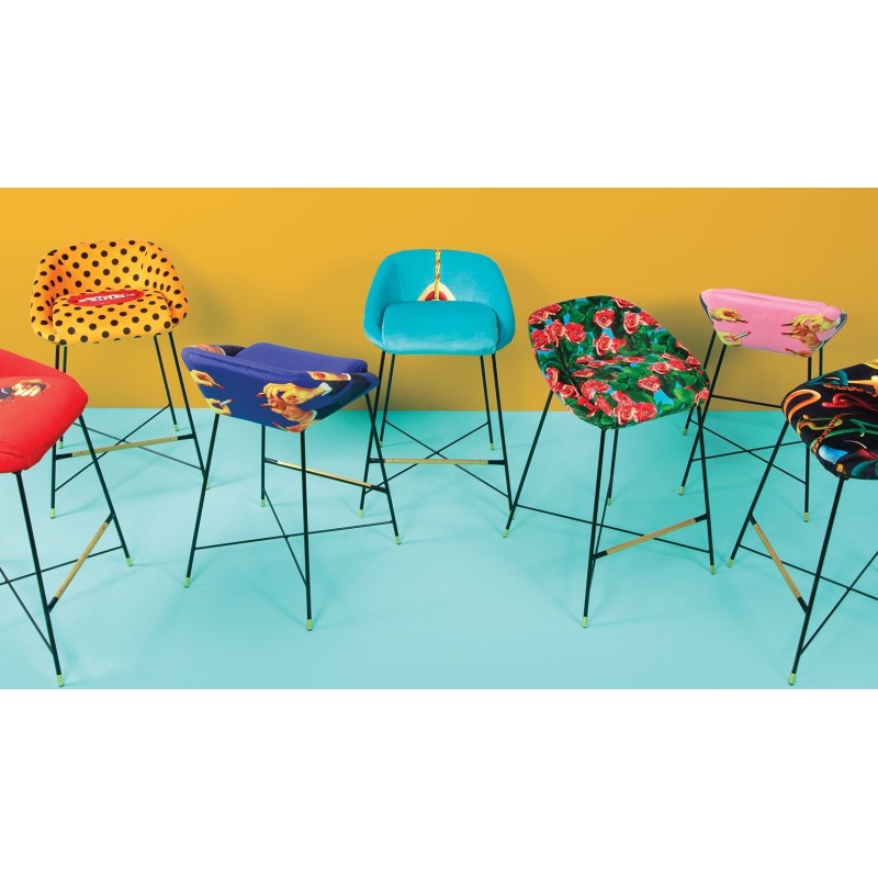 SELETTI Toiletpaper High Stool - Snakes