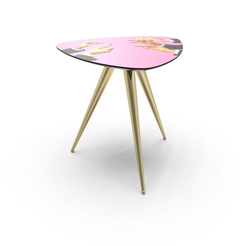 SELETTI Toiletpaper Petite table - Rose - Rouges à lèvres