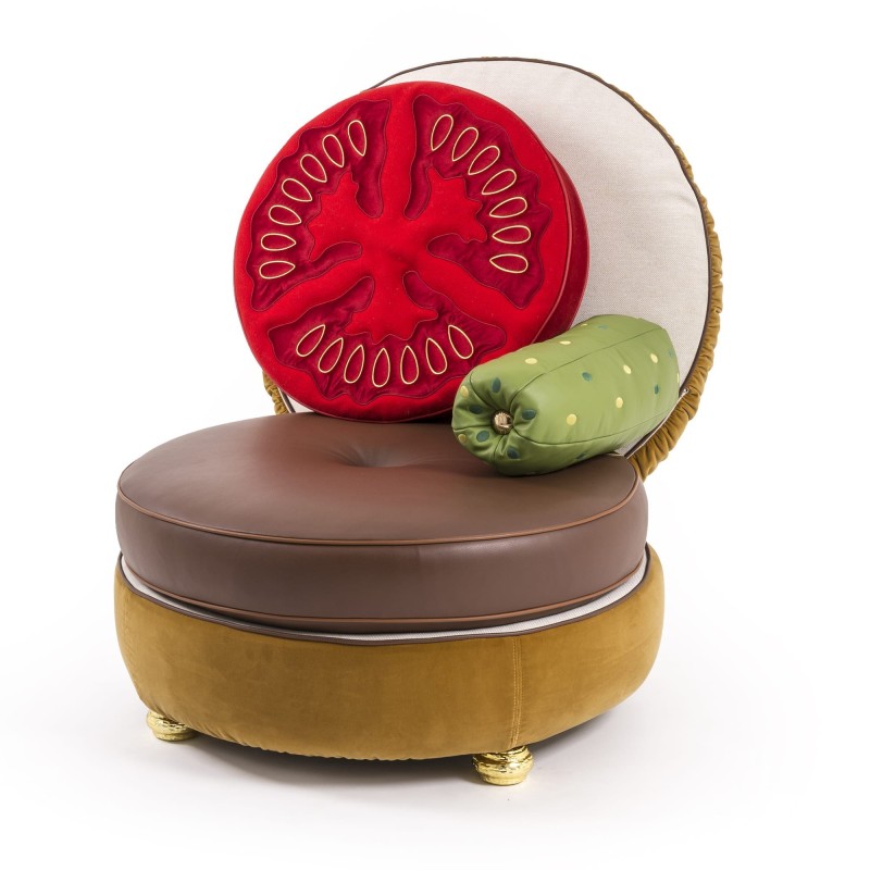 SELETTI Studio Job-Blow Oreiller Tomate