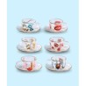 SELETTI Toiletpaper glass coffee set - tongue