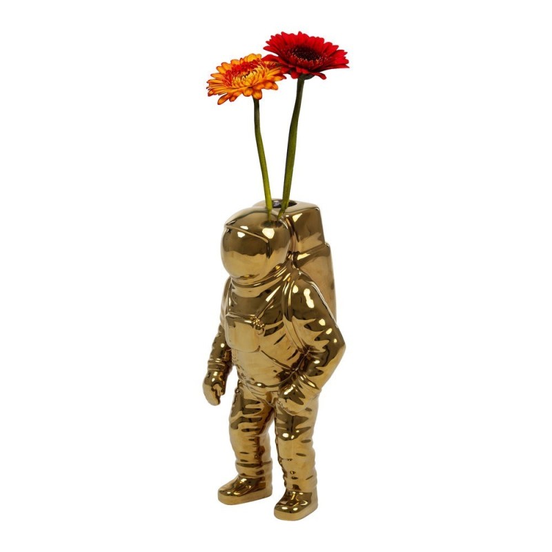 SELETTI Starman Vase porcelaine Cosmic Diner - Or
