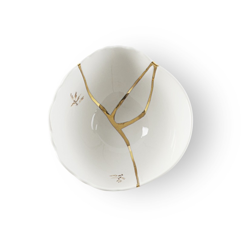 SELETTI Kintsugi Porcelain fruitbowl n'1