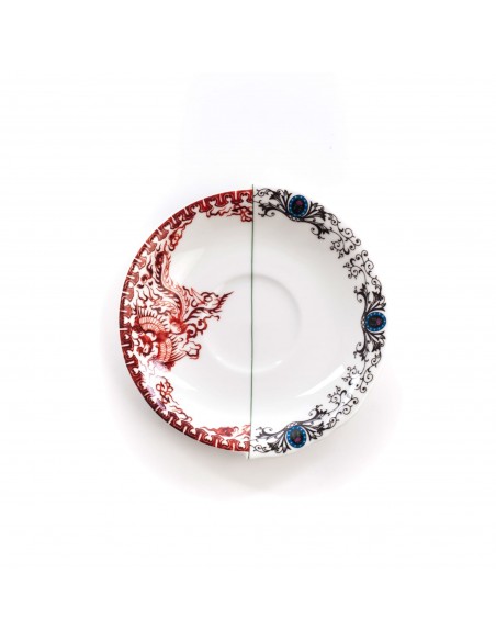 SELETTI Hybrid Porcelain tea cup + plate  - Zora