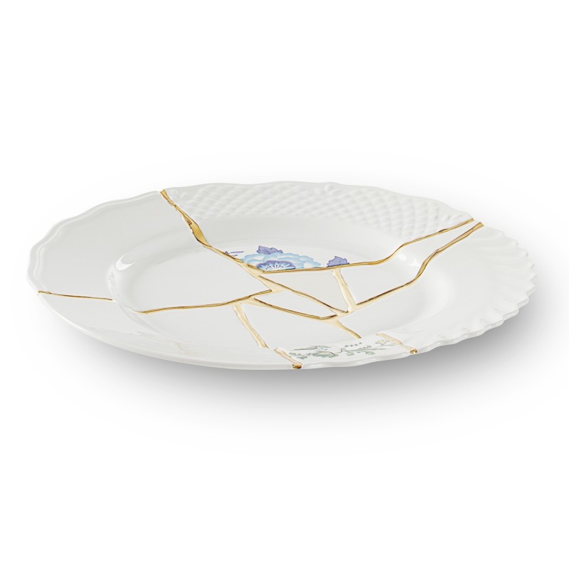 SELETTI Kintsugi Porcelain plate n'3