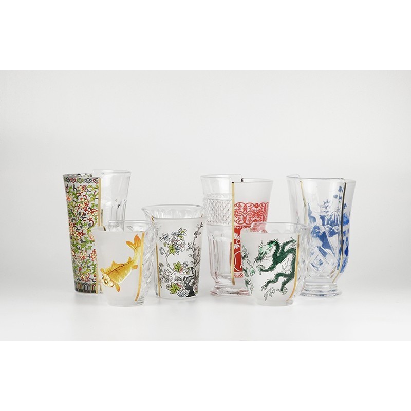 SELETTI Hybrid Glass Set of 3 - Clarice