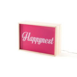 SELETTI lighthink_boxes box bois léger - Cm.30x10,5 h.21
