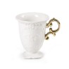 SELETTI I-wares tasse en porcelaine - manche or