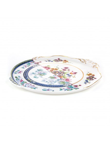 SELETTI Hybrid Plateau rond porcelaine  - Dorotea