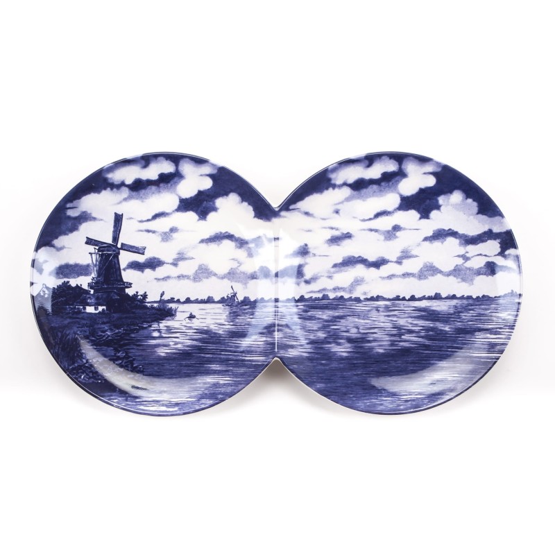 SELETTI multidish-double plate in porcelain