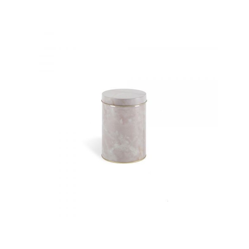 SELETTI Diesel-Alumarble metal box with lid - round