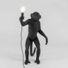 SELETTI Singe Lampe Debout Noir - Extérieur
