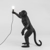 SELETTI Singe Lampe Debout Noir - Extérieur