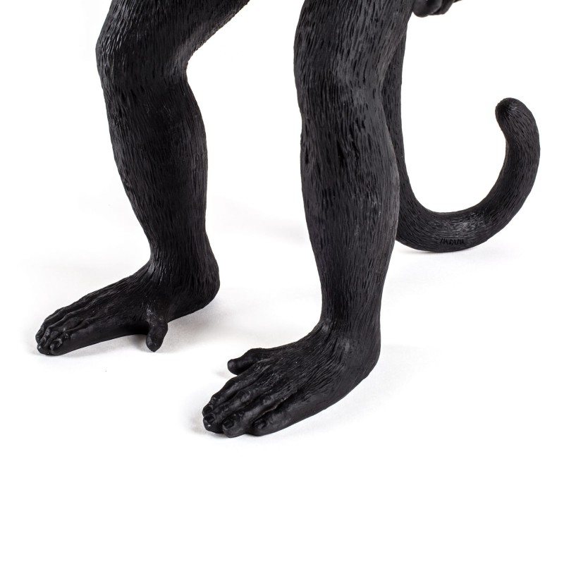 SELETTI Singe Lampe Debout Noir - Extérieur