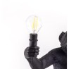 SELETTI Singe Lampe Debout Noir - Extérieur