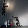 SELETTI Singe Lampe Debout Noir - Extérieur