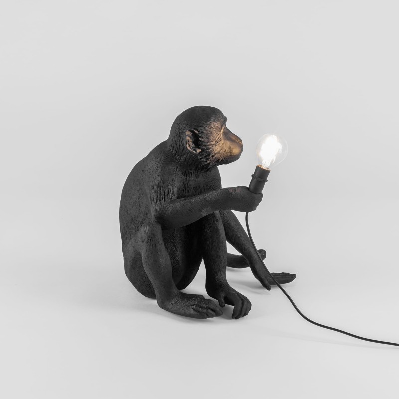 SELETTI Singe Lampe Assis - Extérieur
