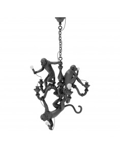 SELETTI Monkey chandelier - black