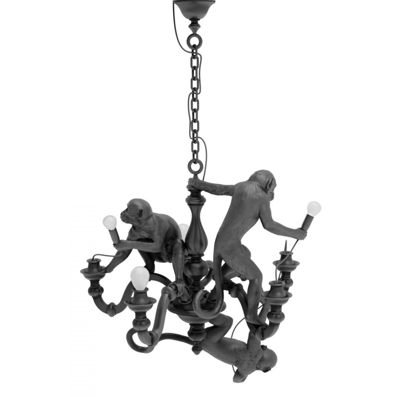 SELETTI Lustre de singe - noir