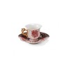 SELETTI Hybrid Porcelain coffee cup + plate  - Sagala