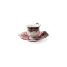 SELETTI Hybrid Tasse à café + assiette porcelaine  - Sagala