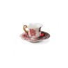 SELETTI Hybrid Tasse à café + assiette porcelaine  - Sagala