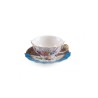 SELETTI Hybrid Tasse à thé + assiette porcelaine  - Kerma