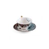 SELETTI Hybrid Tasse à thé + assiette porcelaine  - Aspero