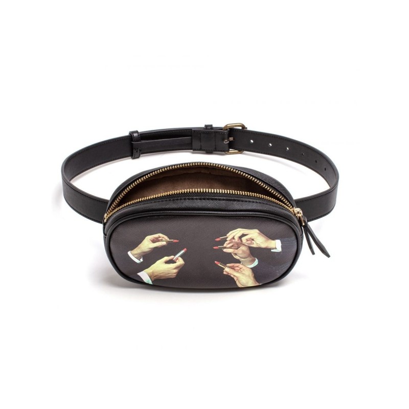 SELETTI Toiletpaper Fanny Pack Rouge à Lèvres Noir