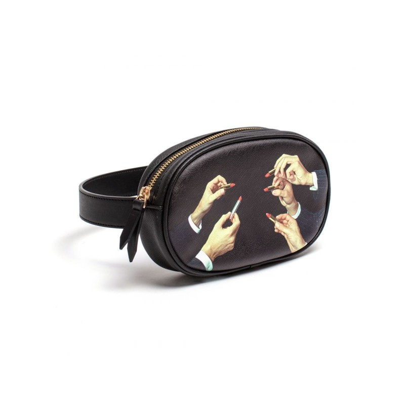 SELETTI Toiletpaper Fanny Pack Rouge à Lèvres Noir