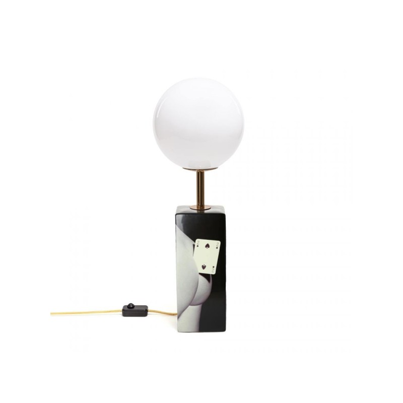 SELETTI Toiletpaper Lampe de table - Deux de Pique