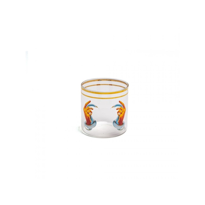 SELETTI Toiletpaper Glas - Hände mit Schlangen | Lightandshade