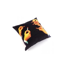 SELETTI Toiletpaper Pillow - Lipstick Black
