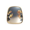 SELETTI Toiletpaper mirror with golden frame - Lipstick