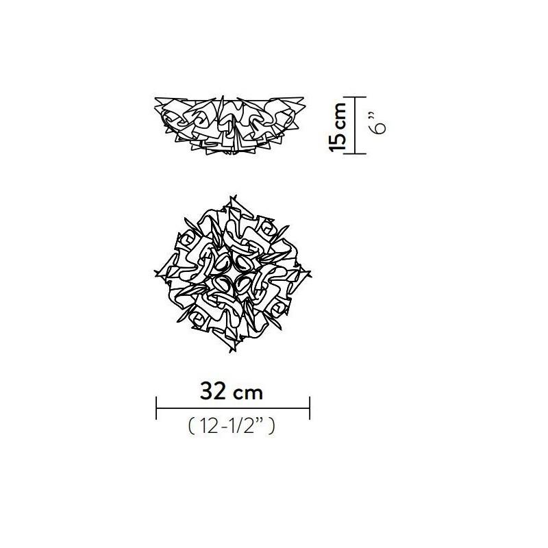 Slamp VELI MINI CEILING/WALL LAMP