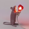 SELETTI Souris Lampe Debout Love Edition